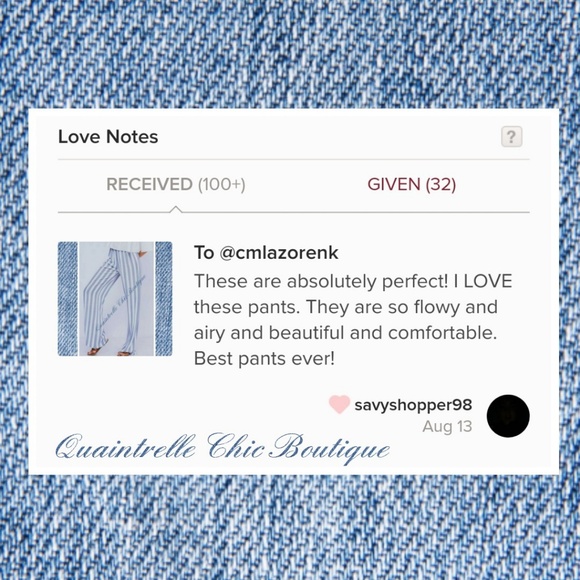 M LEFT STRIPED PALAZZO PANTS - Picture 7 of 7